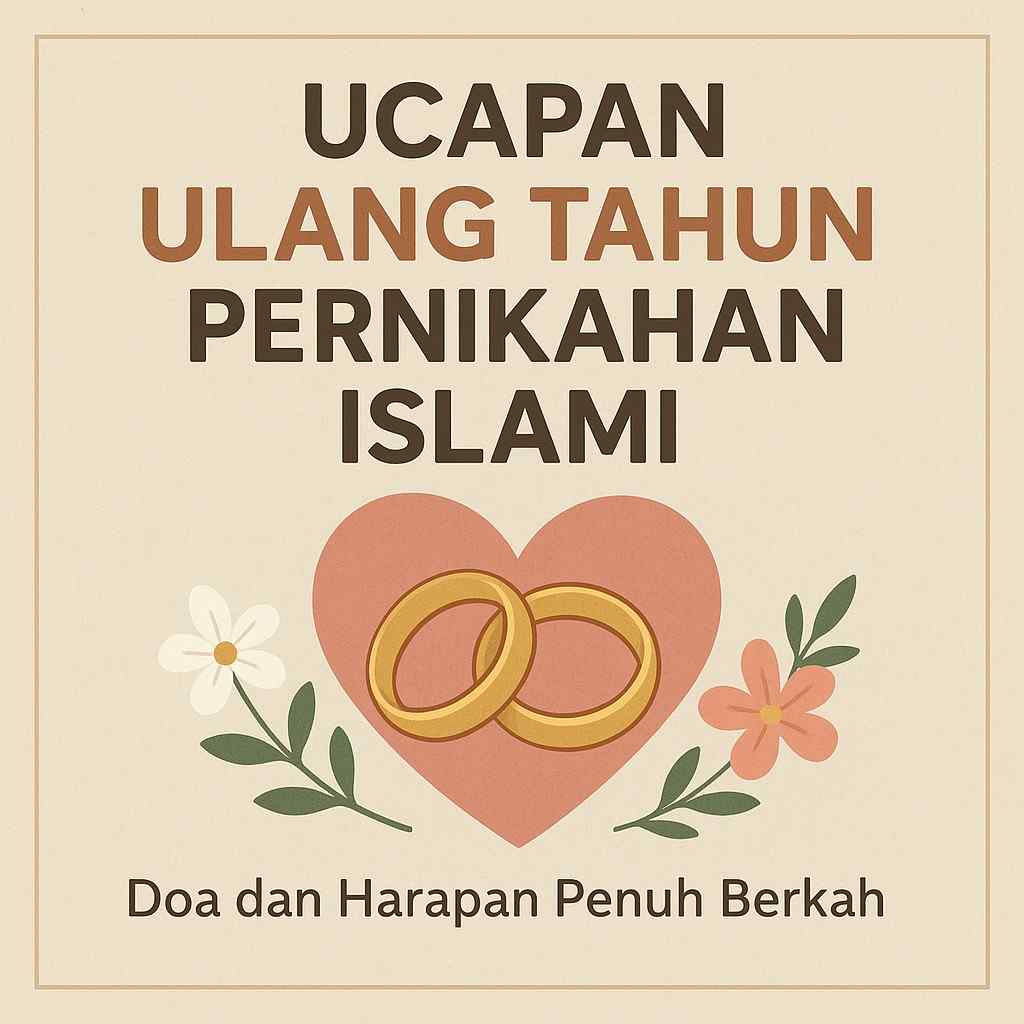 Ucapan Ulang Tahun Pernikahan Islami: Doa dan Harapan Penuh Berkah